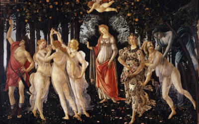 Botticelli agli Uffizi di Firenze: Allegoria della Primavera