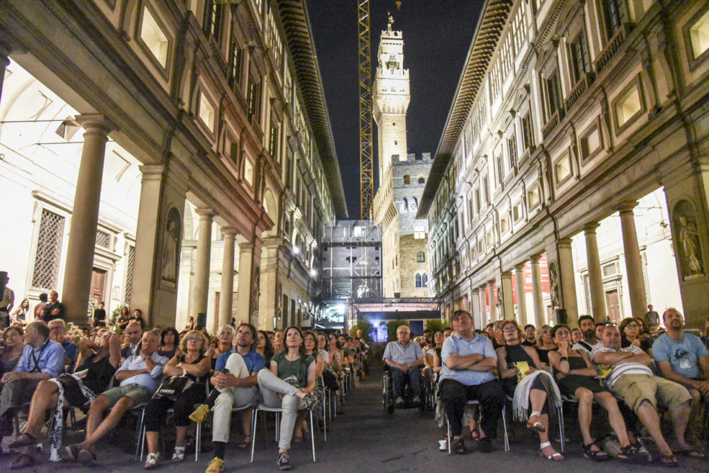 cinema alla Galleria degli uffizi 